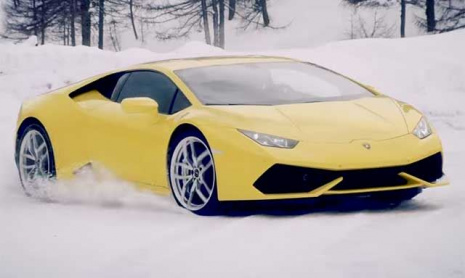 Зимняя академия Lamborghini для Aventador и Huracan